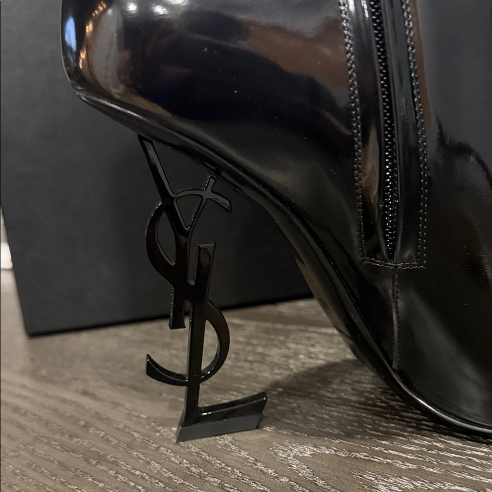 YSL Saint Laurent Opyum 110 Leather ankle boots - Picture 7 of 15